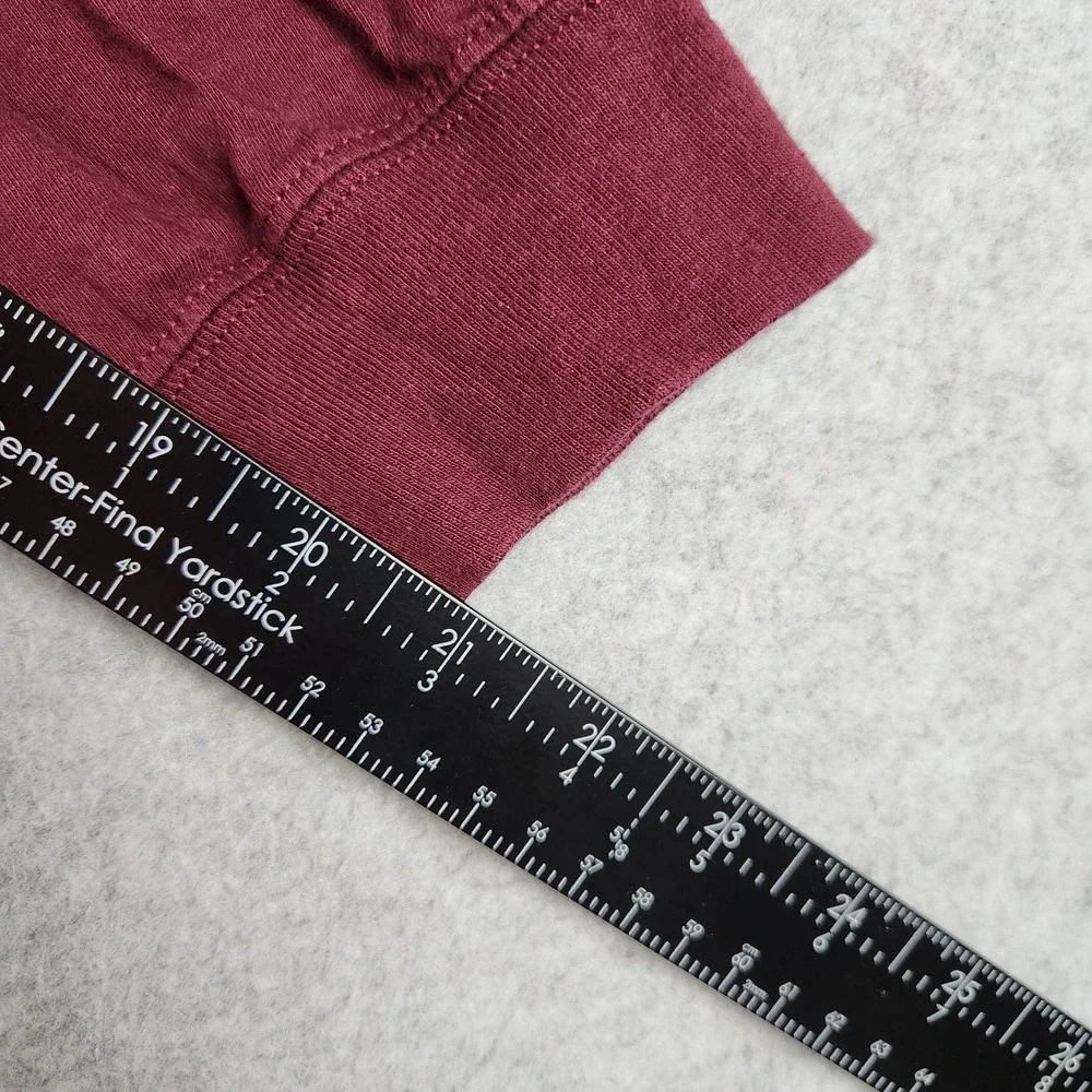Nike T-Shirt‎ Mens Medium Maroon Spell Out Just Do It Long Sleeve Crew Neck Tee